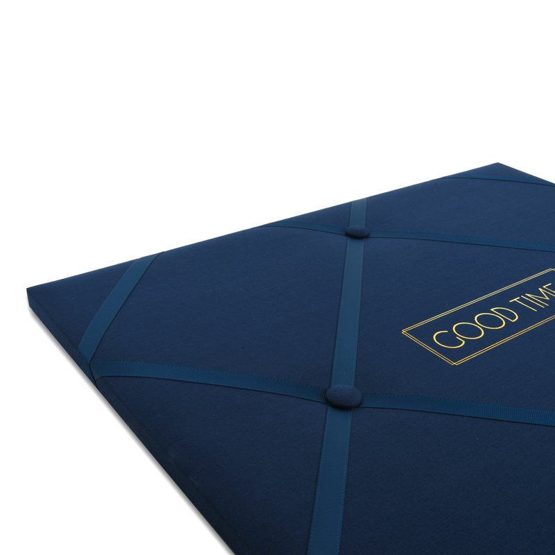 Navy Blue French Memo and Photo Board 19x16 Inches - Wall Organizer