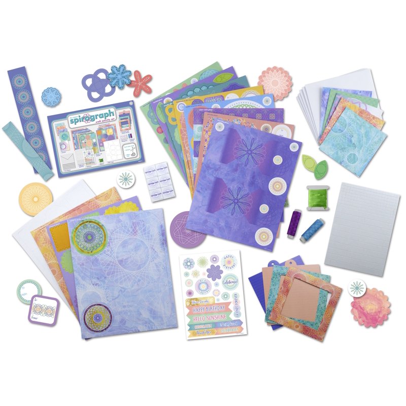 Spirograph-Inspired Craft Activity Set for Kids - 450+ Pieces No-Mess Art Kit