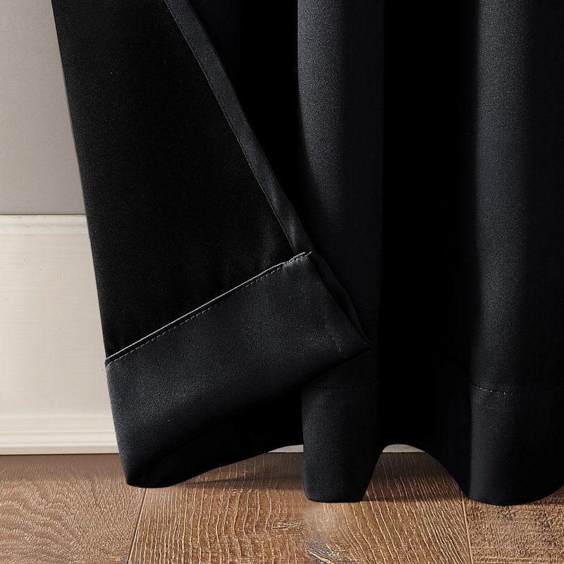 Blackout Curtain Panel Pair - Theater Grade Thermal Insulated 52x84 Inches