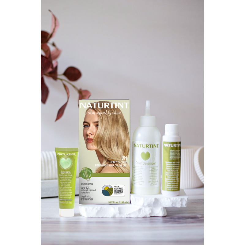 Natural Hair Color Kit - Permanent, Long-Lasting, Vegan & Cruelty-Free