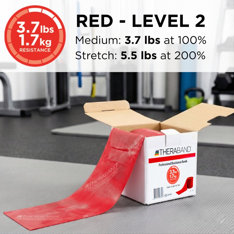 Resistance Band for Exercise and Physical Therapy - Latex-Free, Custom Length, 50-Yard Roll