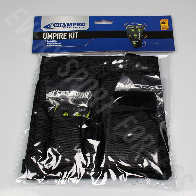Baseball Umpire Kit with Ball Bag Brush and Indicator - All Variants