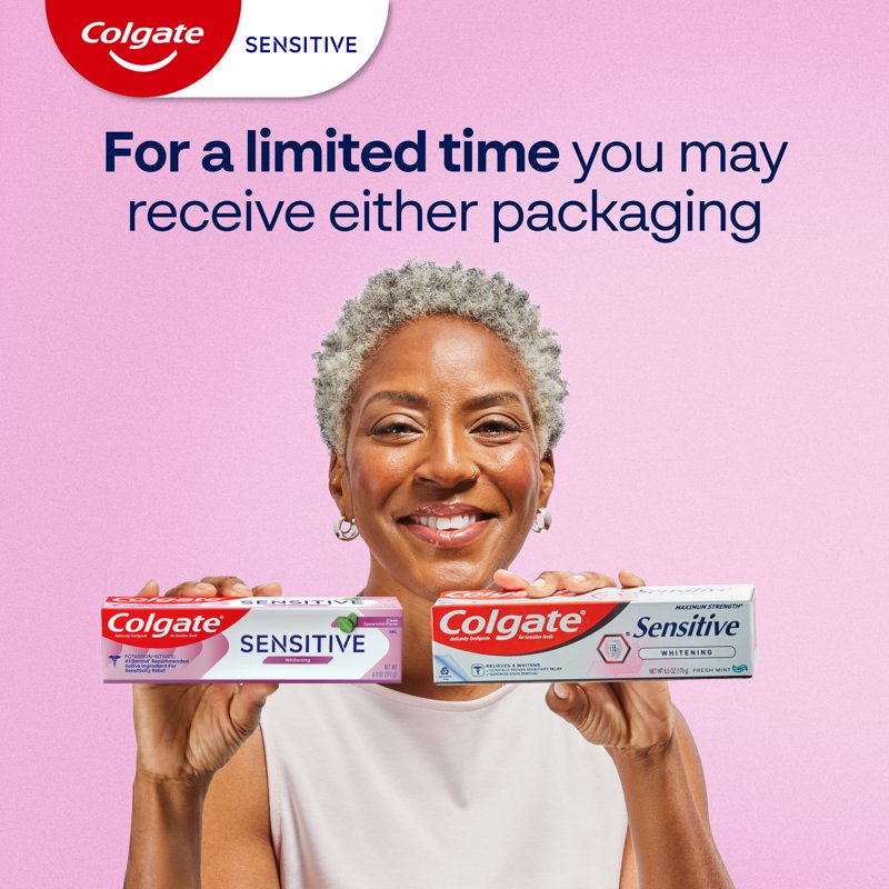 Sensitive Whitening Toothpaste Gel for Sensitive Teeth - Spearmint, 2 Pack