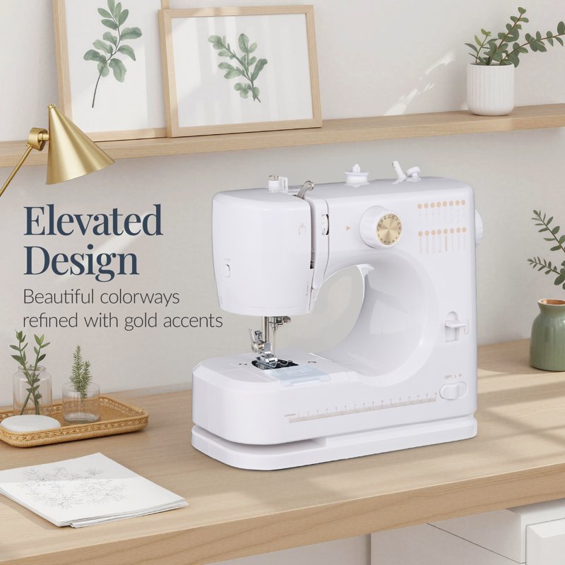 Beginner Sewing Machine Kit with 16 Stitch Patterns and Accessories