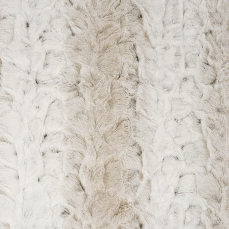 Fleece Fabric 1.5 Yards Twotone Furcream Quilting Sewing Material 60" Wide