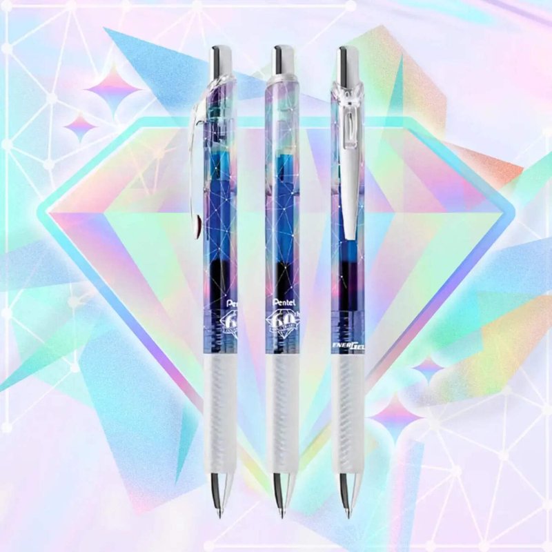 Gel Pens Set 8 Pack - 60th Anniversary Limited Edition Liquid & Gel Ink