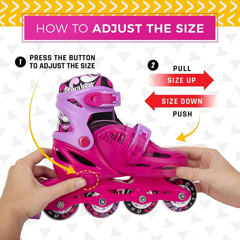 Adjustable Kids Inline Skates - Lightweight, Safe & Supportive for Youth