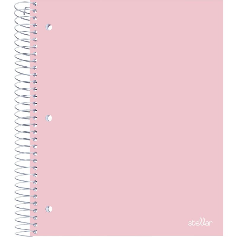 Poly Cover College Ruled Notebook - 8.5 x 11 Inch, 5 Subject, 200 Sheets