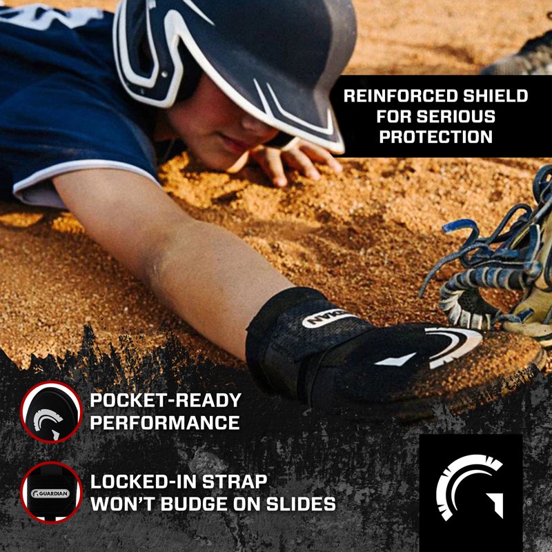 Baseball Sliding Mitt Hand Guard Youth & Adult Sizes Shock Absorption Athletic Fit