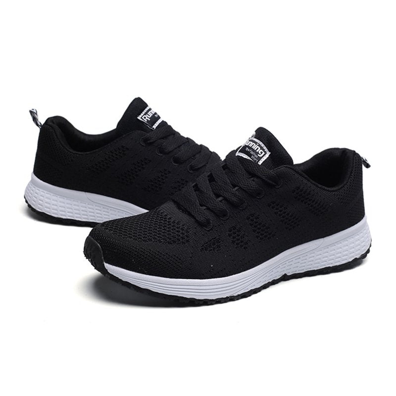 Women's Lightweight Running Shoes Casual Sneakers for Women - Black, Size 6