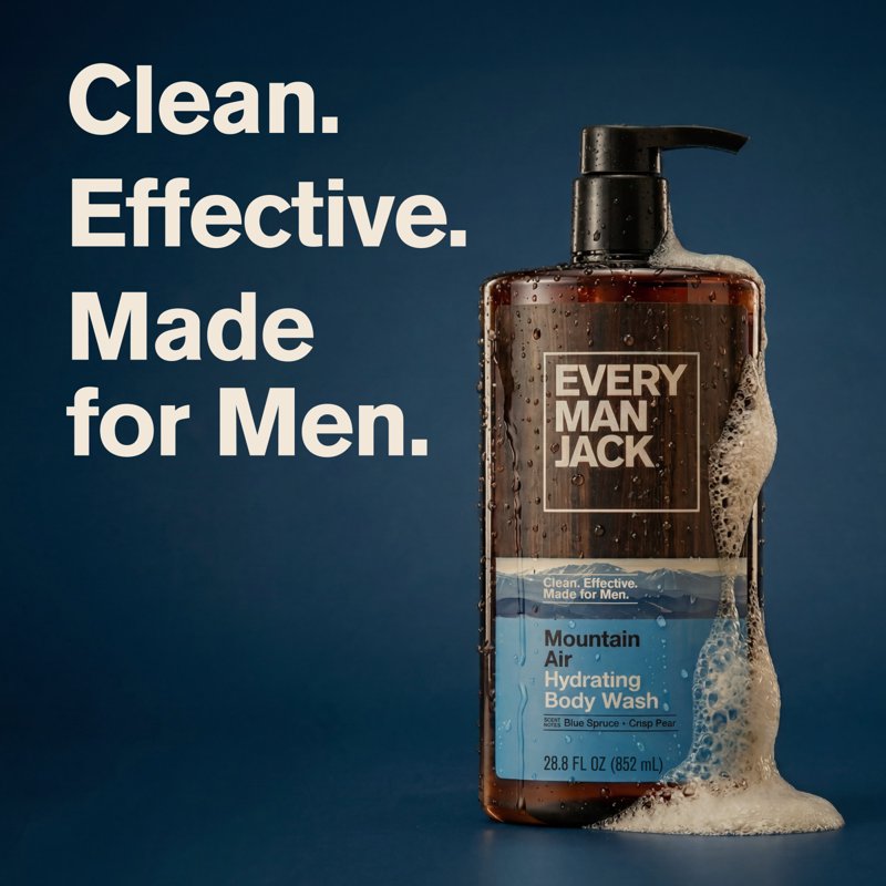Men's Hydrating Body Wash with Mountain Air & Pear Scent - 28.8 fl oz