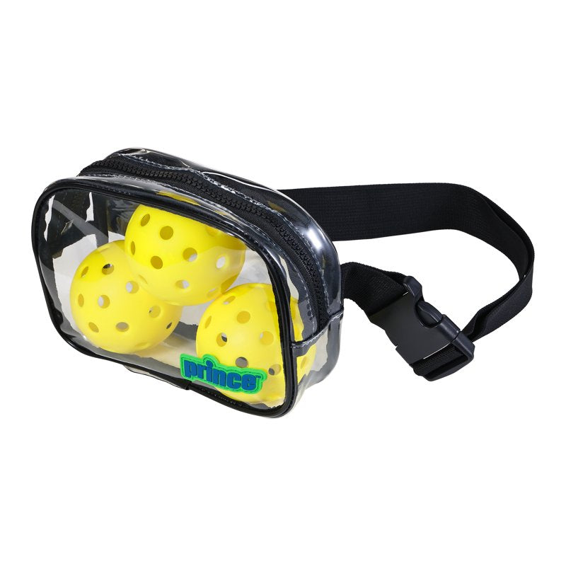 Prince Pickleball Court Crossbody Waist Pack – Clear Front, Black Trim