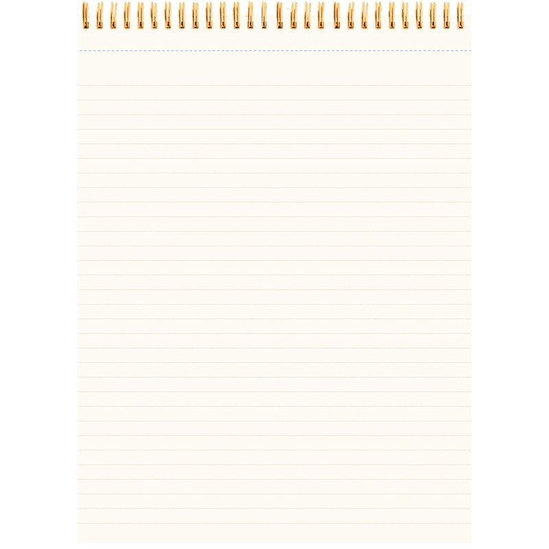 Mintgreen Spiral Top Notepad, 8x10.75, 80 Sheets, Professional Series