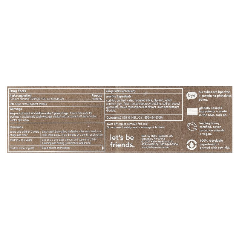 Hello Unicorn Sparkle Kids Toothpaste with Fluoride 3-Pack, Bubble Gum Flavor, 4.2 oz Tube