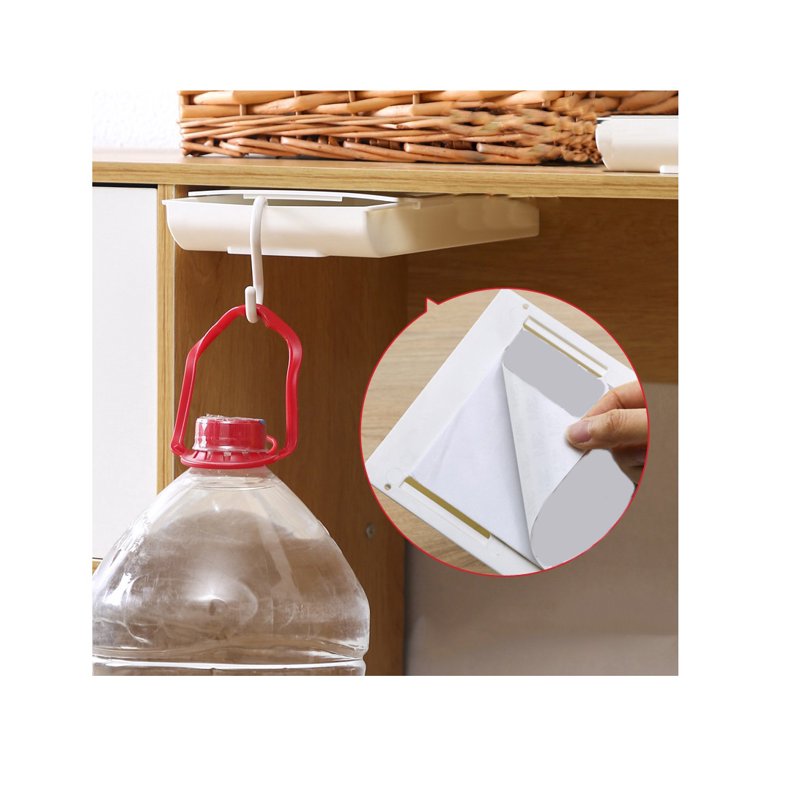 Under-Desk Drawer Organizer and Pen Holder for Workspace Storage