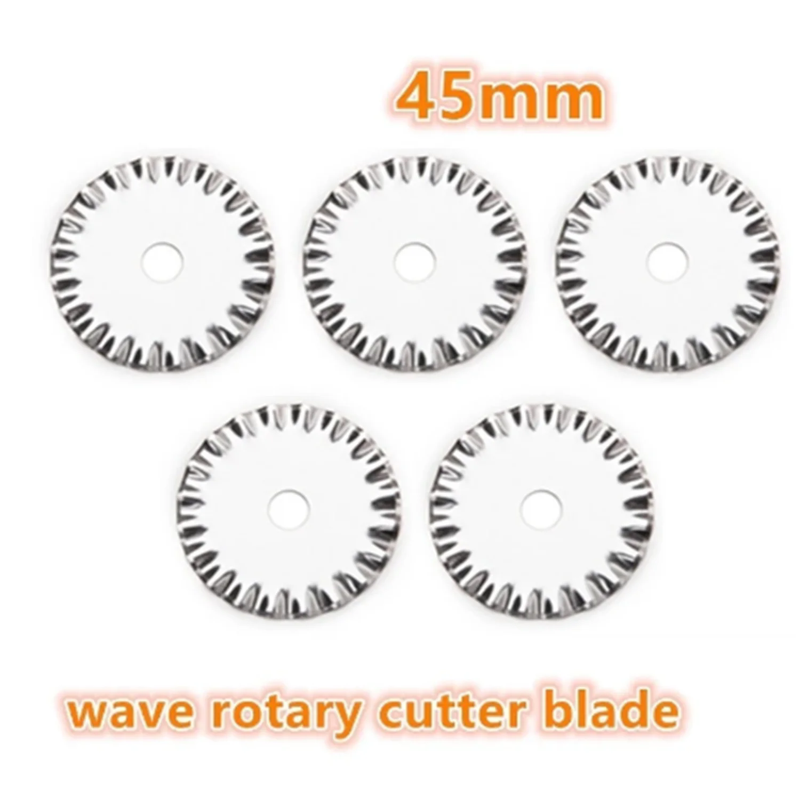 45mm Rotary Cutter Blades Pack of 10 - Compatible with Fiskars, Olfa & More