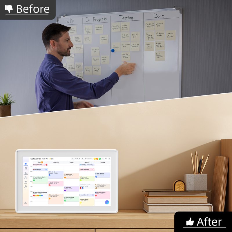 15.6-Inch All-in-One Touchscreen Family Digital Calendar and Photo Frame