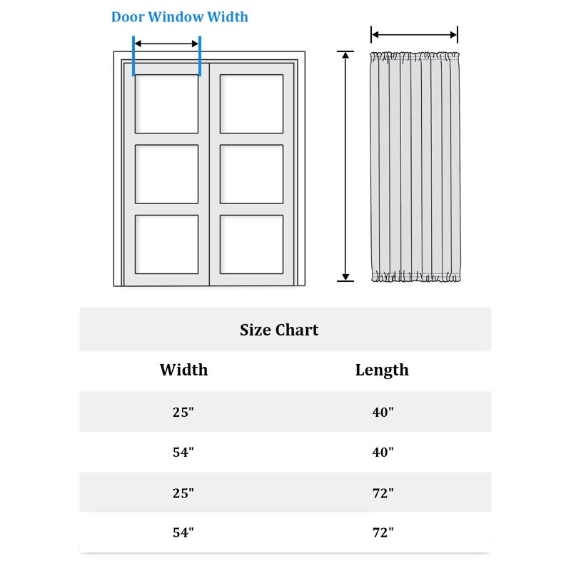 Blackout Eucalyptus Leaves Curtains for French Doors and Windows - Privacy & Light Control, 1 Panel