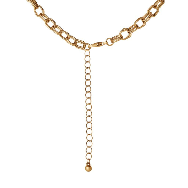 Horseshoe Western Charm Necklace with 18" Chain and 3" Extender - Gold Tone Jewelry