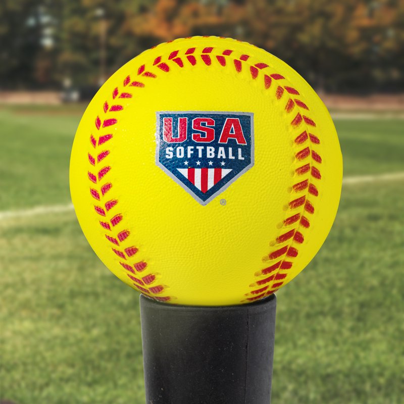 Kids Foam Softballs for Practice - Softball Training Balls for Youth - Set of 4