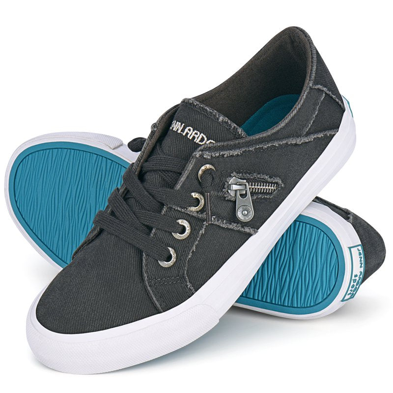 Women's Canvas Slip-On Sneakers - Trendy Casual Low Top Shoes