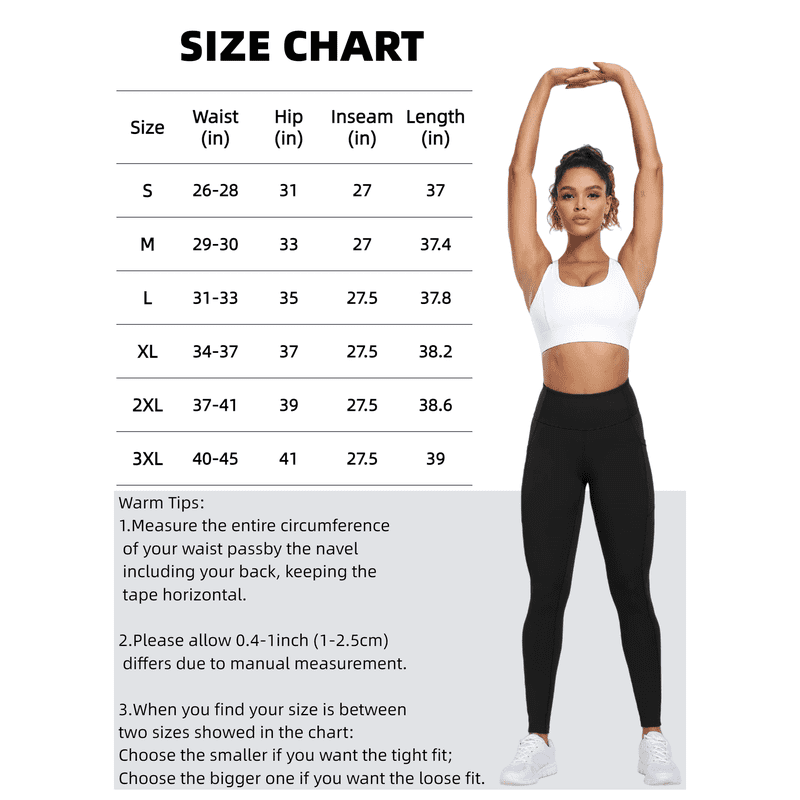 High Waist Yoga Leggings with Pockets for Women - Compression & Movement