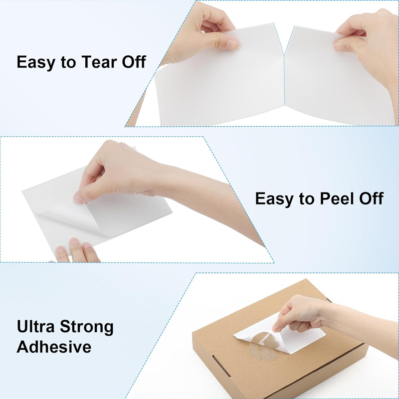 4x6 Thermal Shipping Labels - 500 Pack, Commercial Grade, Perforated, Water-Resistant