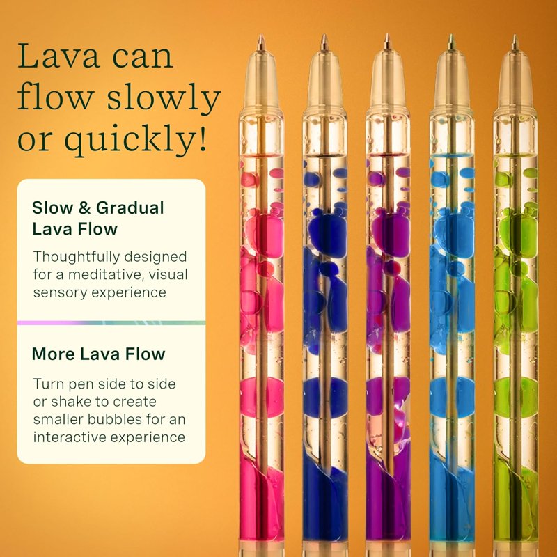 Scented Lava Gel Pen Set - 10 Colorful Aromatherapy Writing Pens