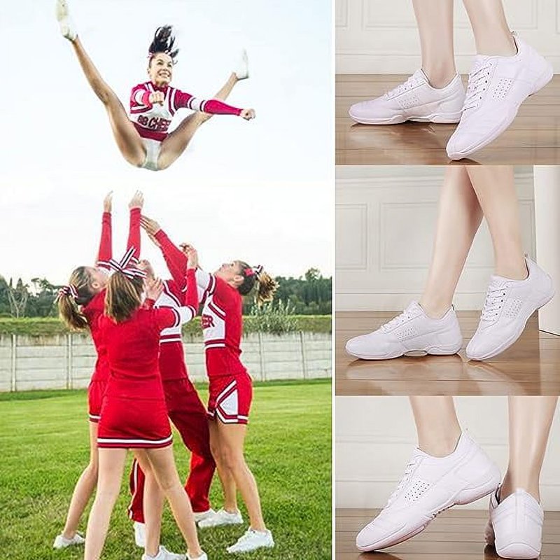 Kids Cheerleading Shoes Athletic Dance Sneakers for Children Size 9.5-11.5