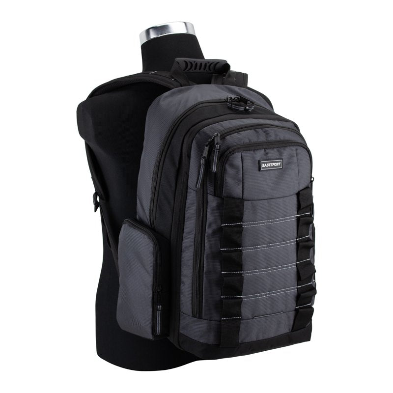 Unisex Recycled Expandable Backpack with Molle Webbing for School & Travel