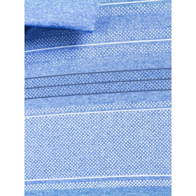 Ben Hogan Men’s Performance Short Sleeve Printed Golf Polo Shirt - Blue Stacked 2XL