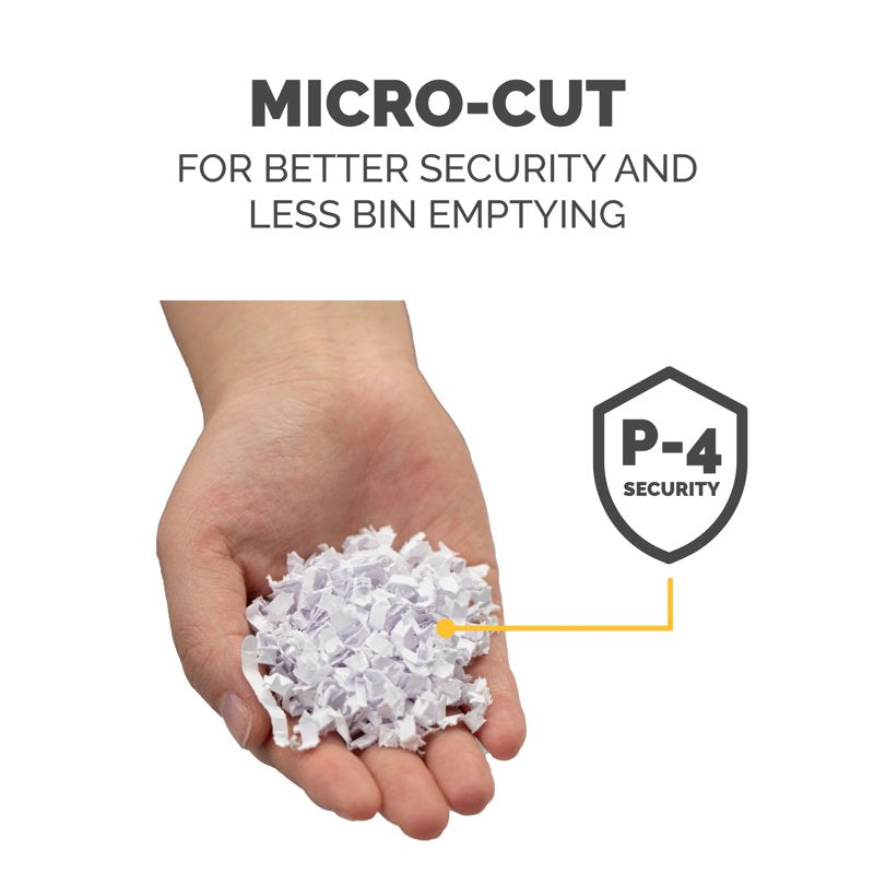 Micro-Cut Paper Shredder with Jam Proof & Safety Technology - 20 Sheets