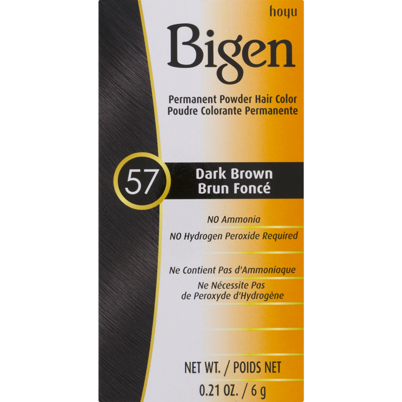 Permanent Hair Color Powder - Dark Brown & Black Brown Shades, 0.21 Oz