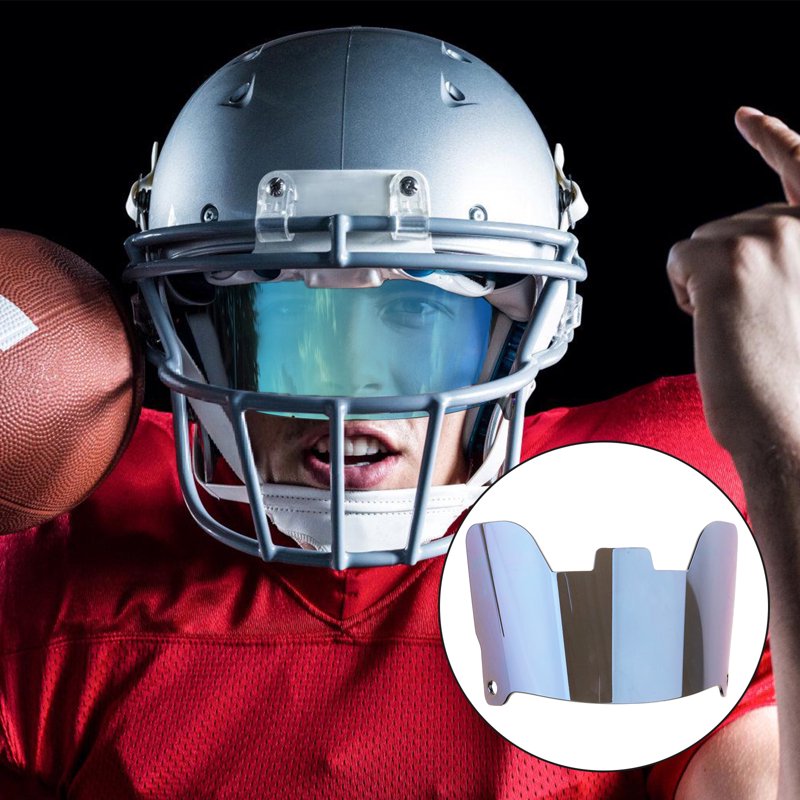 Youth Football Helmet Visors Impact-Resistant Clear Eye Protection Set - 12 Colors