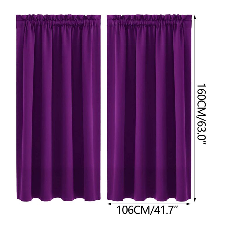 Blackout Curtains for Bedroom and Living Room Insulated Grommet Panel - Multiple Colors