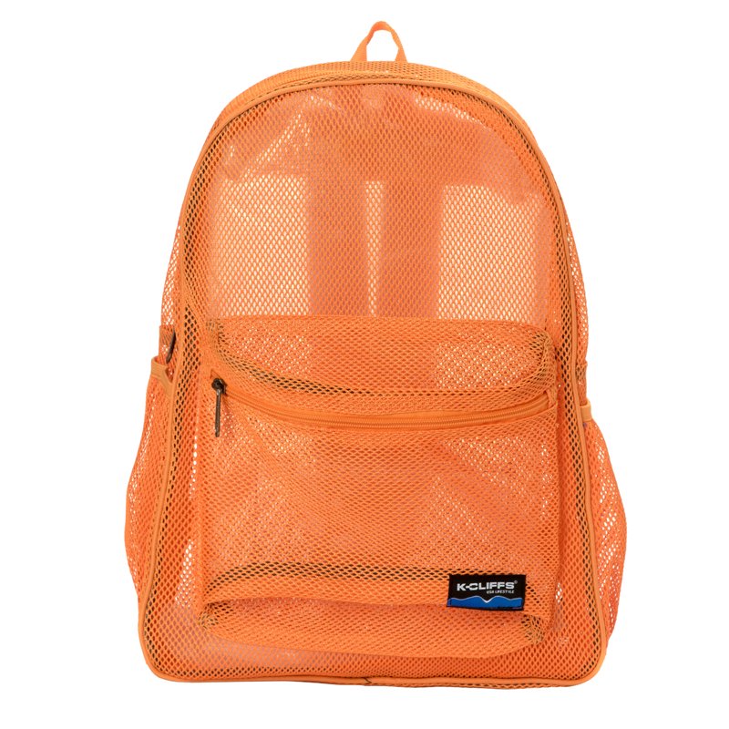 Heavy Duty Mesh Backpack for Students and Gym - Transparent See Through Design