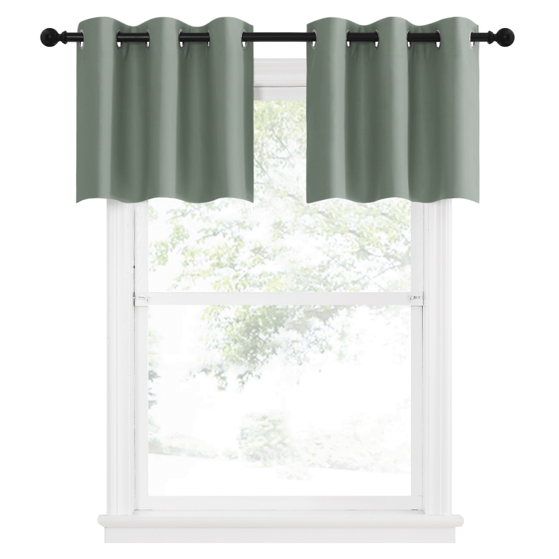 Blackout Window Curtains Set - Energy Saving Privacy Grommet Shade for Bedroom & Bathroom