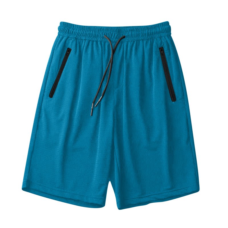 Women's Mesh Ice Silk Quick-Dry Sport Shorts with Pockets - Loose Athletic Running Shorts