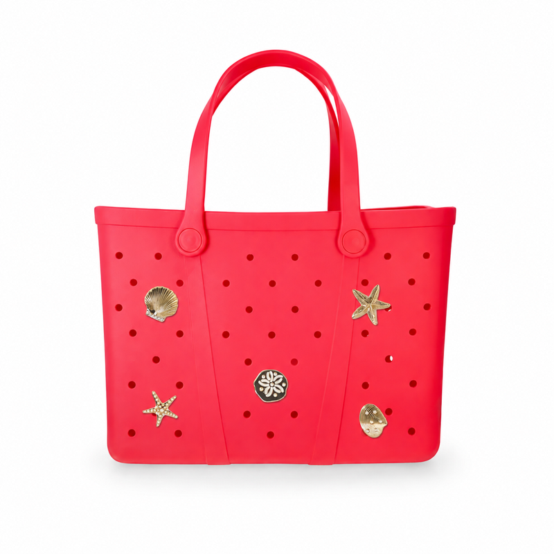Women's Waterproof EVA Beach Tote Bag - Lightweight & Spacious, Multiple Colors