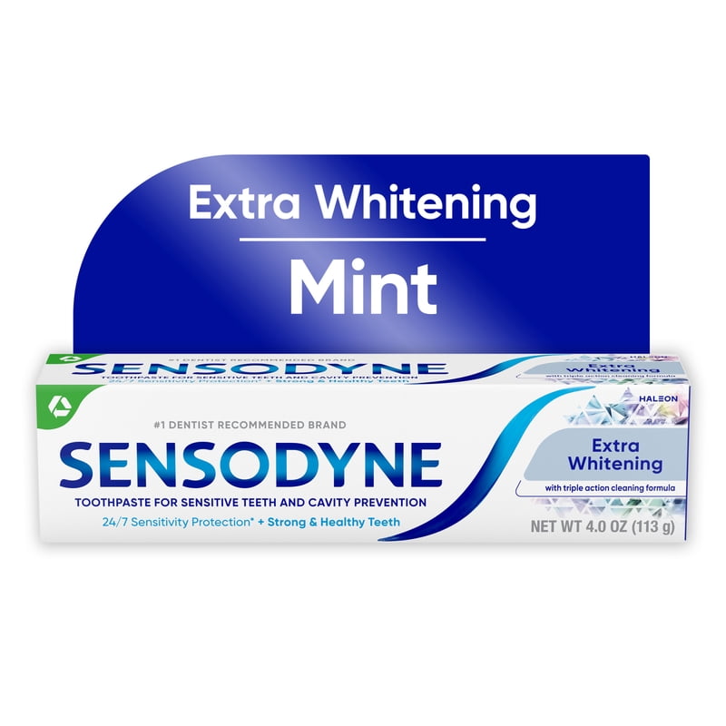 Sensitive Whitening Toothpaste Case - Mint Flavor, 4 Oz, 12 Pack