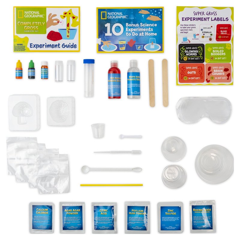 Gross Chemistry Set for Kids - 10 Fun Science Experiments & Bonus Guide