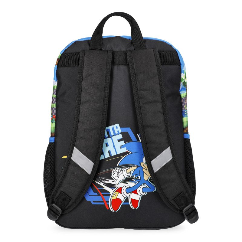 Kids Sonic the Hedgehog Backpack and Lunch Bag Set - School & Travel Gear