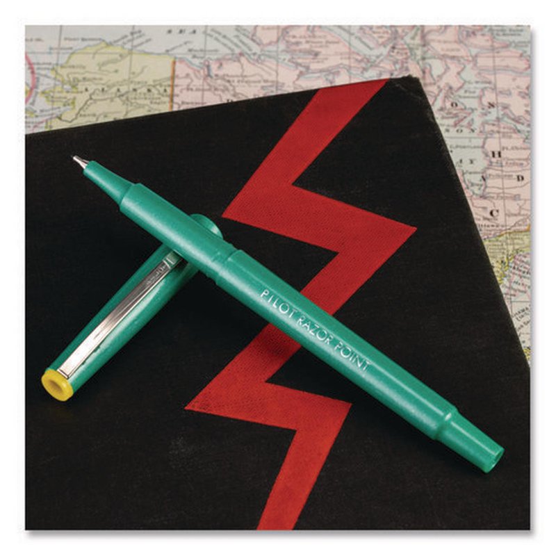 Pilot Razor Point Marker Pens - Ultra-Fine Tip, 1 Dozen for Precise Writing