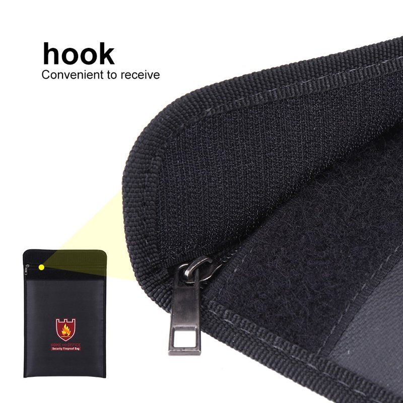 Fireproof Document Bag Waterproof Safe Pouch for Valuables 14x11 Inches
