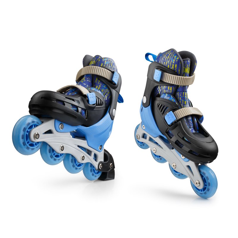 Adjustable Kids Inline Skates - 4 Wheel Roller Blades for Outdoor Fun