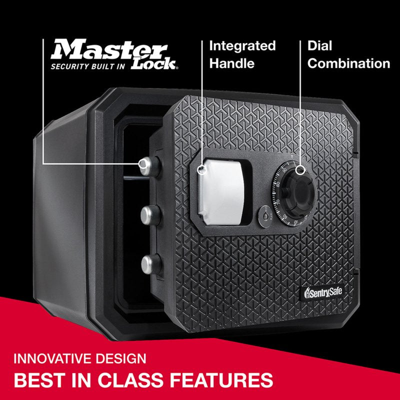 Fireproof Waterproof Security Safe with Digital Lock 0.82 Cu Ft Black