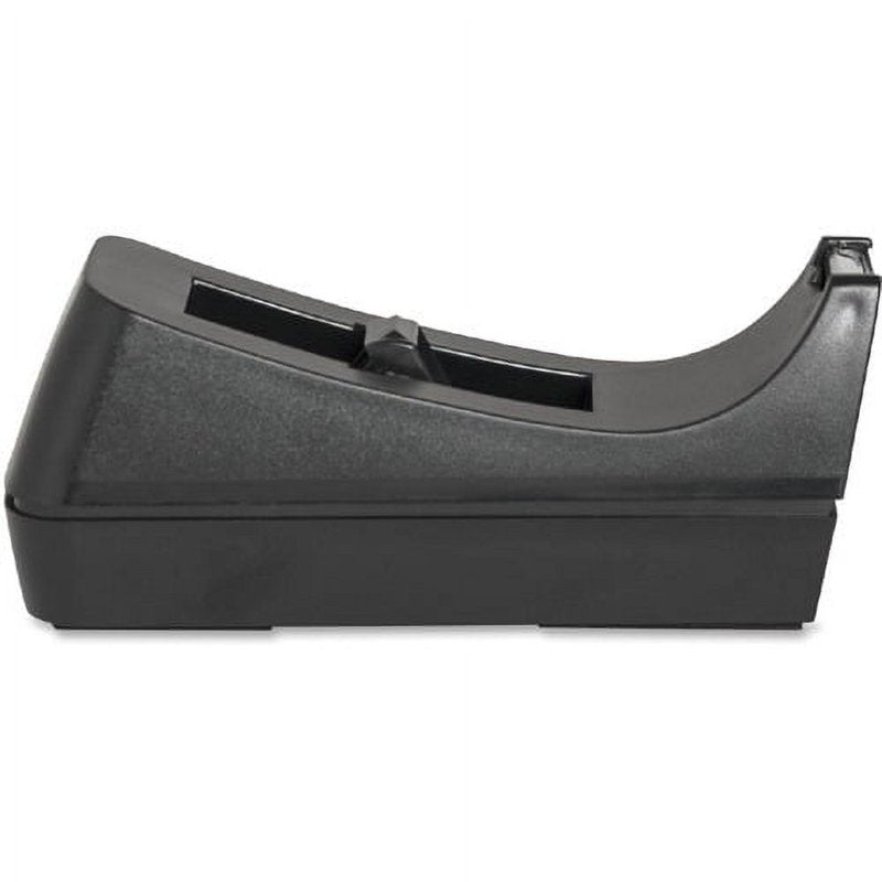 Desktop Tape Dispenser for Standard 1/2" & 3/4" Tape Rolls - Heavy Duty Plastic, Nonskid Base