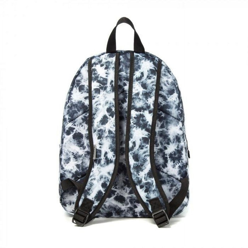 Marble-Print 18 Inch Backpack for Laptop & Tablet – Unisex Travel Daypack (K-Cliffs, Black/White Marble)