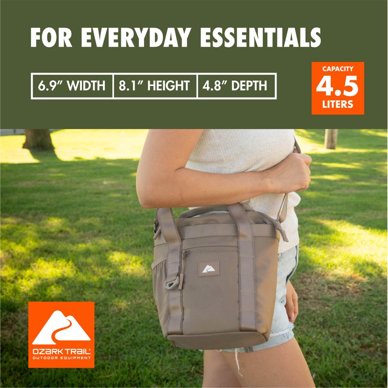 Unisex Compact Shoulder Bag with Adjustable Strap - 4.5L Capacity