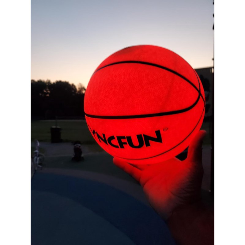 Glow in The Dark LED Basketball - Official Size 7 for Night Play & Outdoor Sports